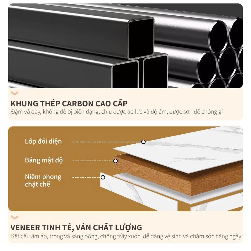 Bàn Trà Hình Cánh Hoa / Bàn Tròn 2 Tầng Chân Sắt – Bàn Cà Phê Nhỏ Đầu Giường, Bàn Sofa Di Động Phong Cách Bắc Âu - HÀNG CHÍNH HÃNG MINIIN