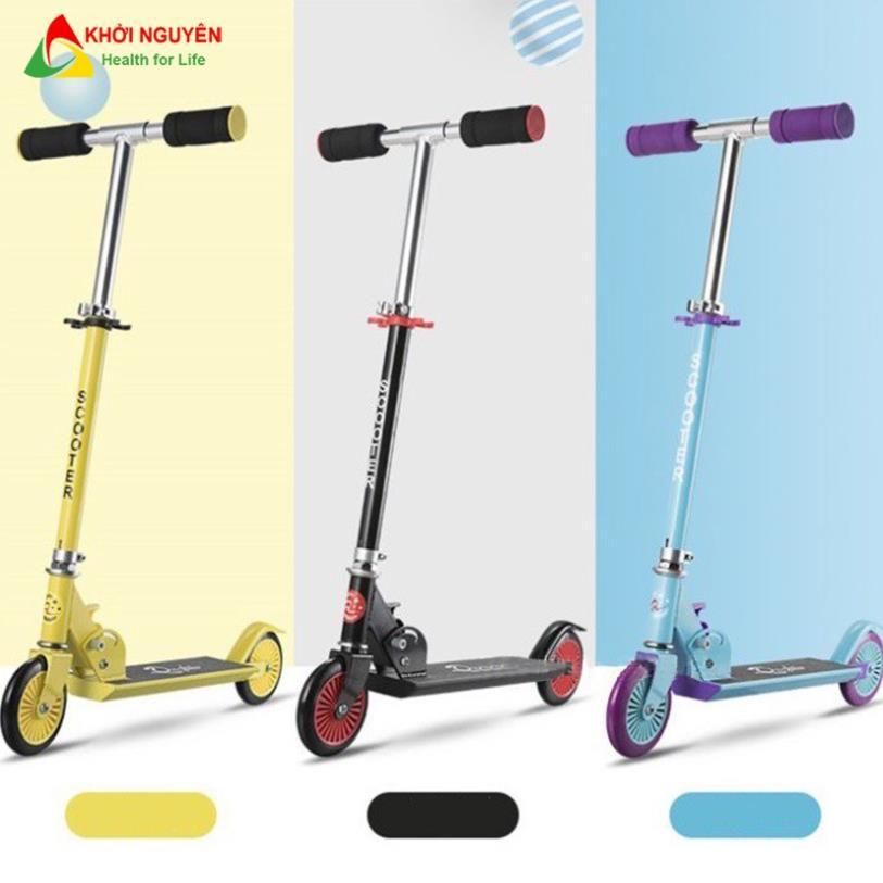 Xe scooter hàng đẹp có đèn led và chân trống tiện lợi, chịu tải đến 50kg quà tặng sinh nhật và năm mới |KHOINGUYENSPORT|