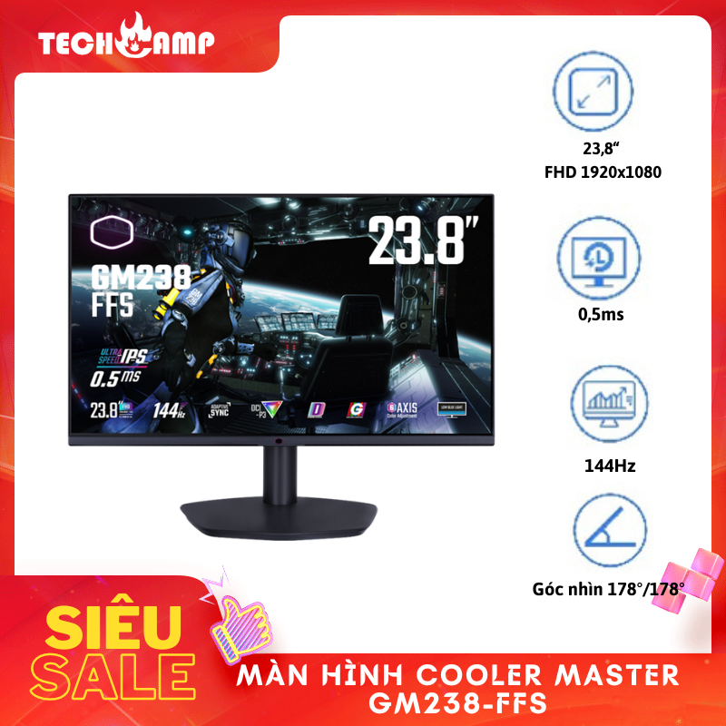 Màn hình Gaming Cooler Master GM238-FFS - Hàng chính hãng