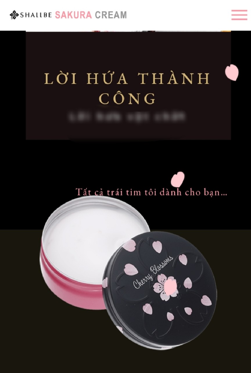 Kem dưỡng tay&dưỡng thể cao cấp Sakura Cream