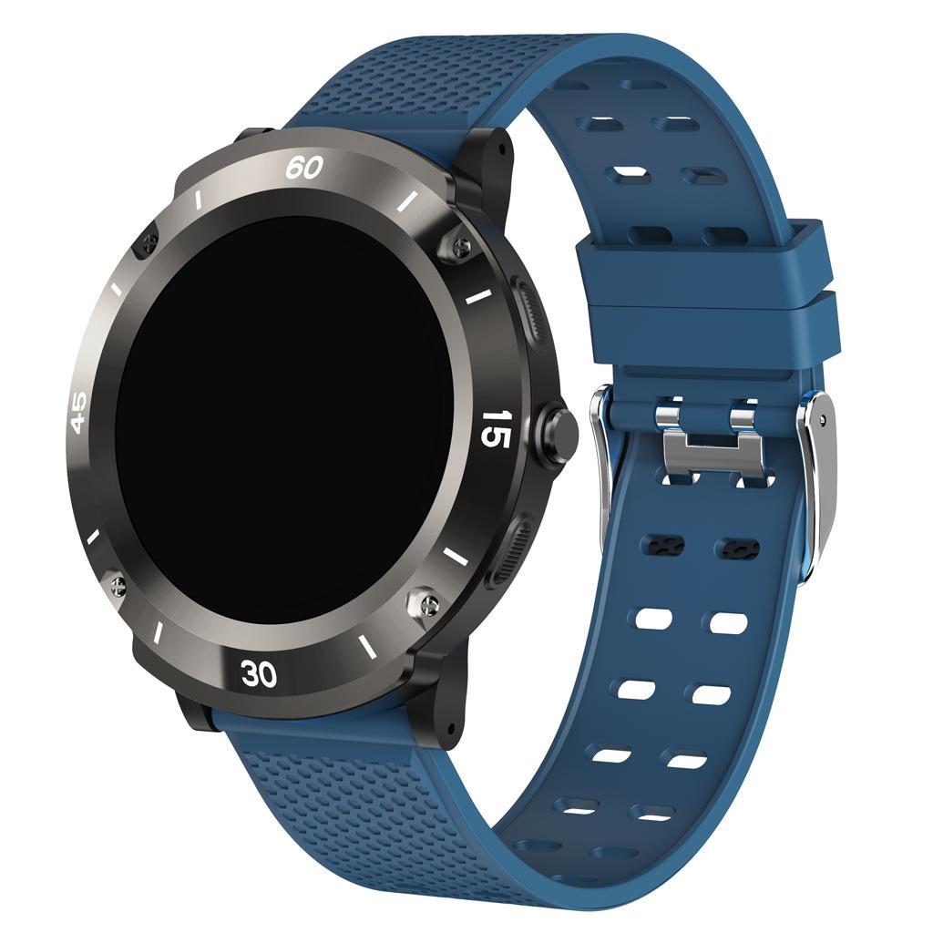 Smart Watch Fitness Tracker Fit Bluetooth Step Caolorie Sport Touch Screen Blue