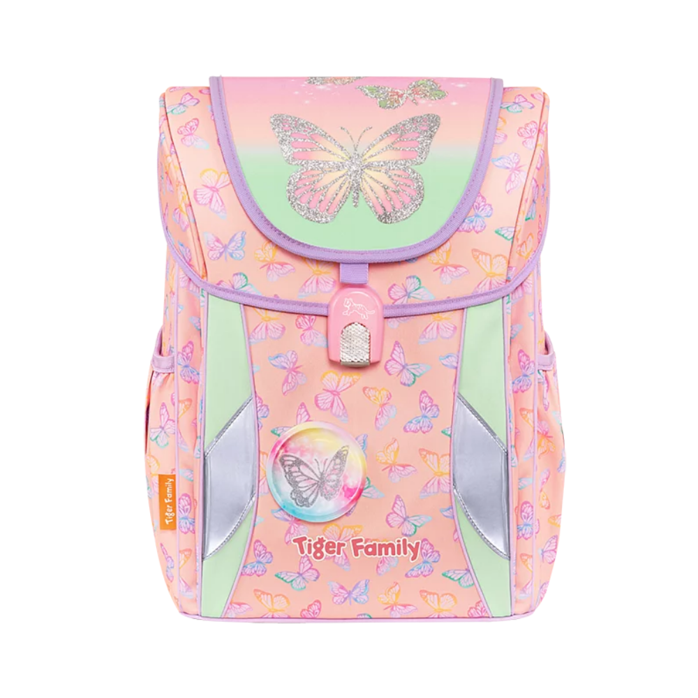 Cặp Chống Gù Joy Schoolbag Pro 2 - Butterflies And Rainbows - Tiger Family TGJY-050A