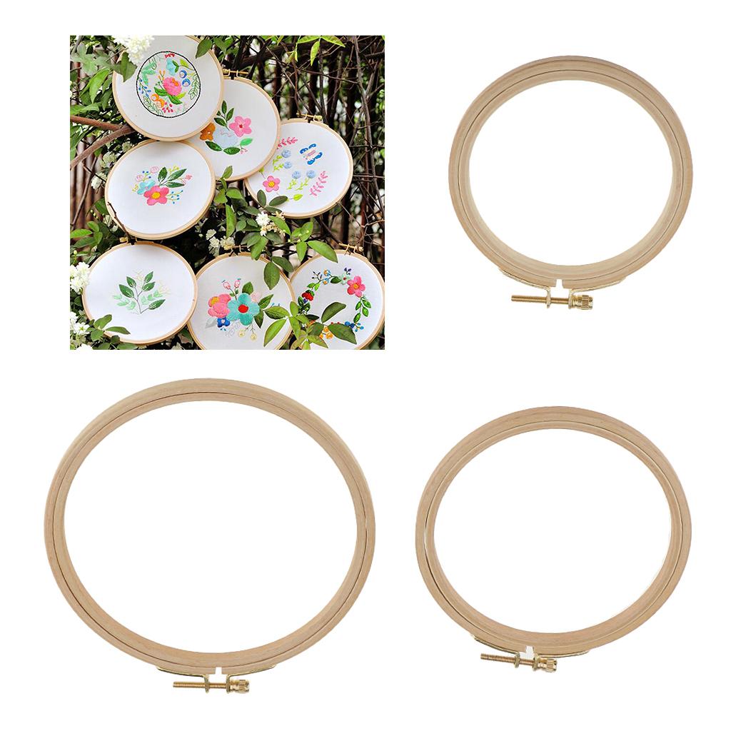 Wooden Embroidery Hoop with Screw for Tapestry Cross-stitch