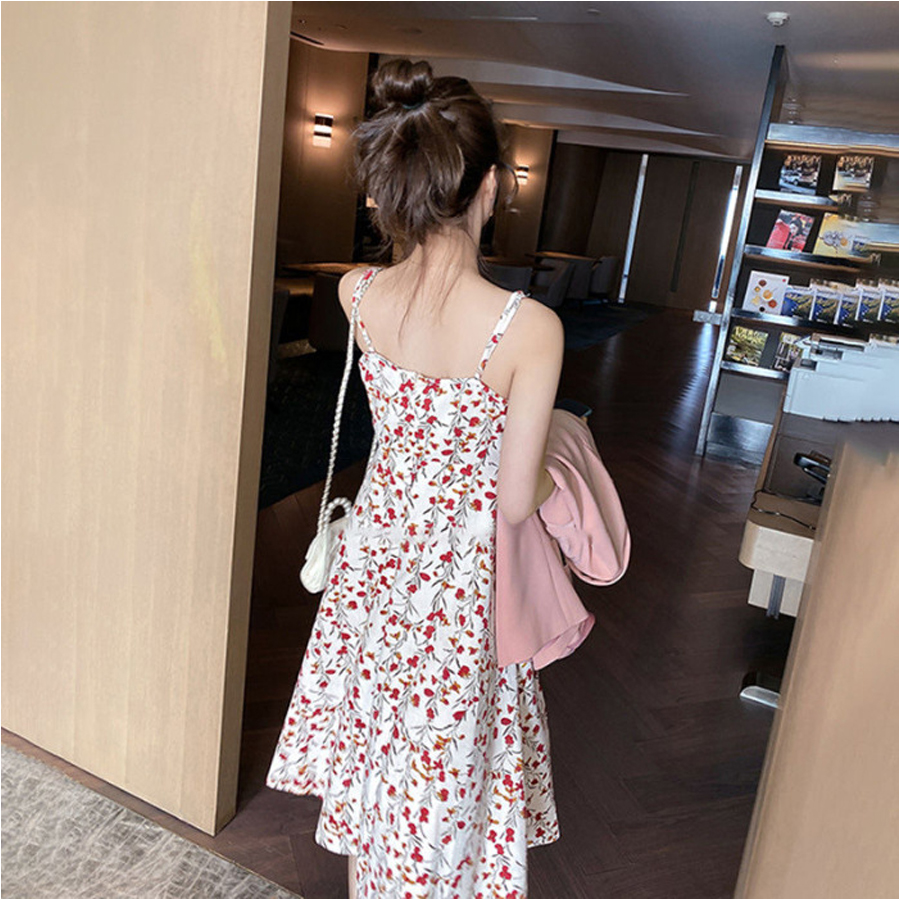 Váy hoa 2 dây nữ thời trang Ohazo! mùa hẹ cực Cute, mềm mại, thoáng mát - Phong cách thời trang phương Tây - AG205