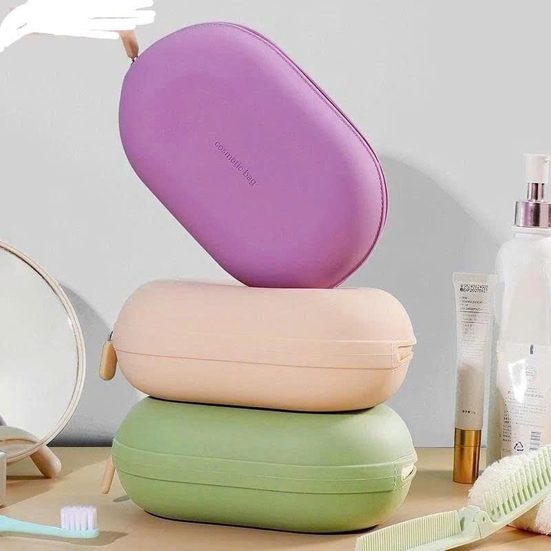 Túi đựng đồ Di Động Dung Tích Lớn Silicon Túi Đựng Mỹ Phẩm Mềm Chống Thấm Nước Túi Bảo Quản Mỹ Phẩm