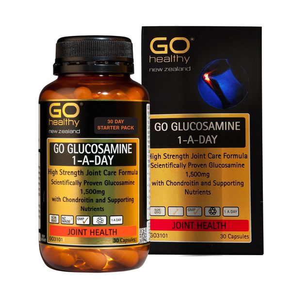 Bộ sản phẩm xương khớp nhập khẩu chính hãng trong uống ngoài bôi gồm: Viên uống GO Glucosamine 1-A-Day 1500mg (30 viên) và Kem bôi khớp Stabil (75 gam)