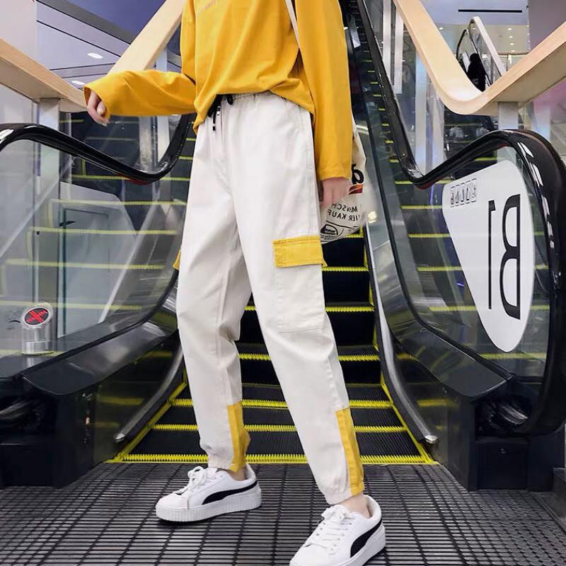 Quần jogger kaki túi hộp unisex WIND Túi Vàng quần jogger kaki ulzzang WIND