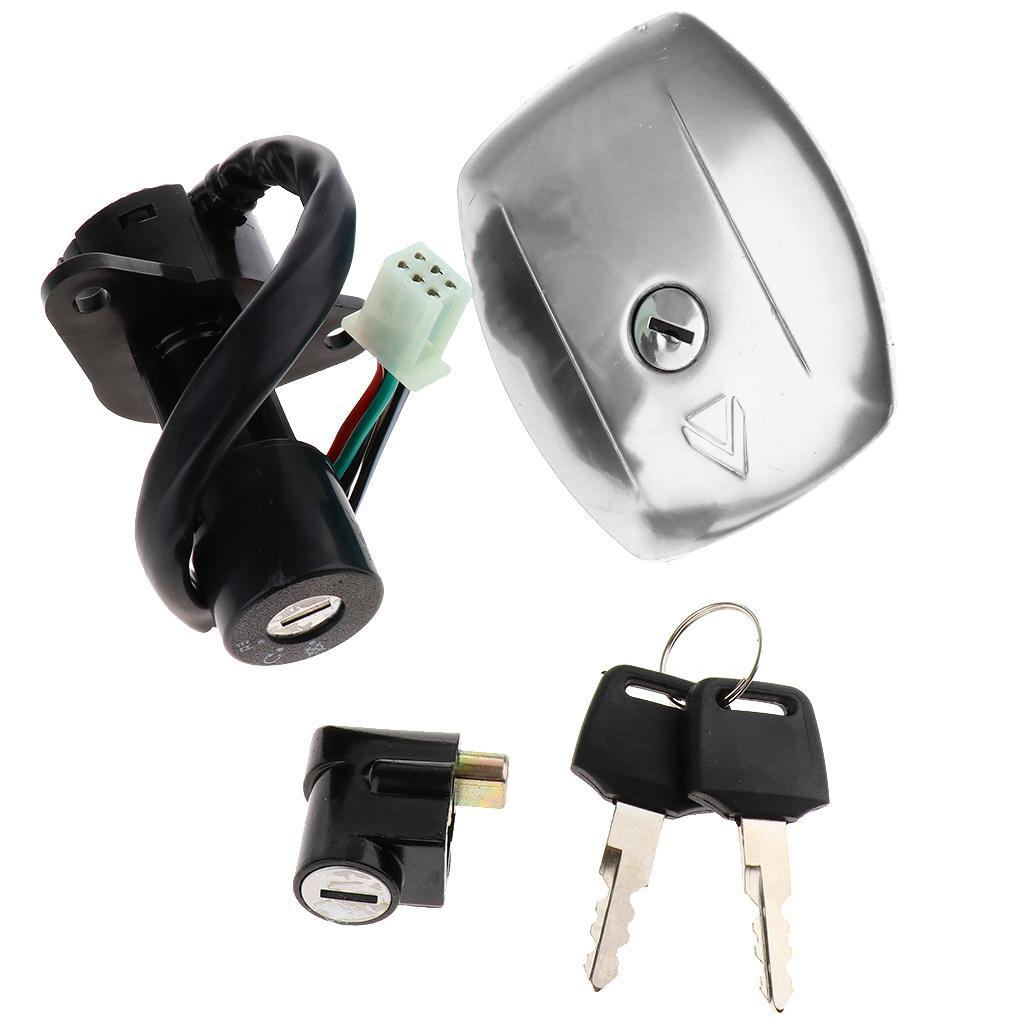 Ignition Switch Key Lock Gas Tank Set Water Resistance for Suzuki GS125