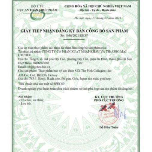 Nước uống đẹp da 82X The Pink - hàm lượng 1000mg collagen làm đẹp 100ml/chai.