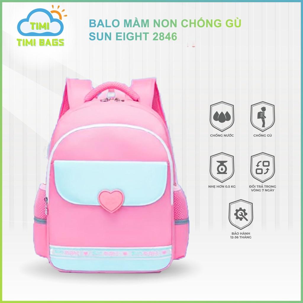 Balo Tiểu Học Chống Gù Thiết Kế Thông Minh Bé Trai - Bé Gái SUN EIGHT 2846