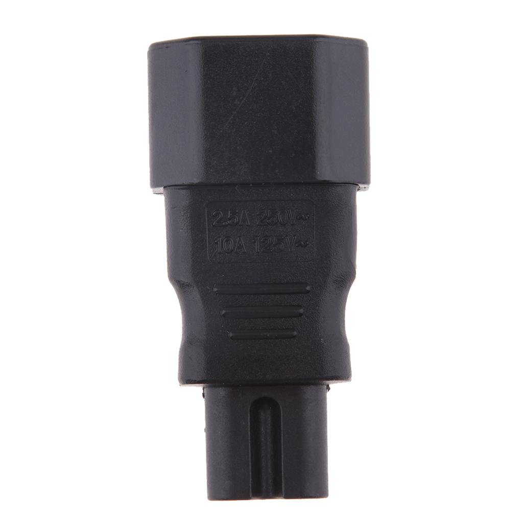 Đa Năng IEC 320 C14 Để C7 Chuyển Đổi Adapter Kết Nối Nguồn Cắm