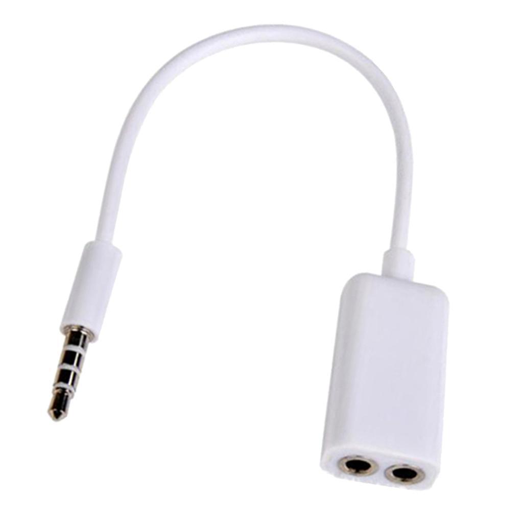 3.5mm Stereo Male Plug to Dual Female  Audio Extension Splitter Cable