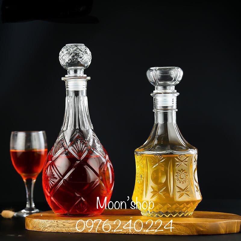 COMBO 2 Bình Đựng Thuỷ Tinh Cao Cấp. số 1 số 5