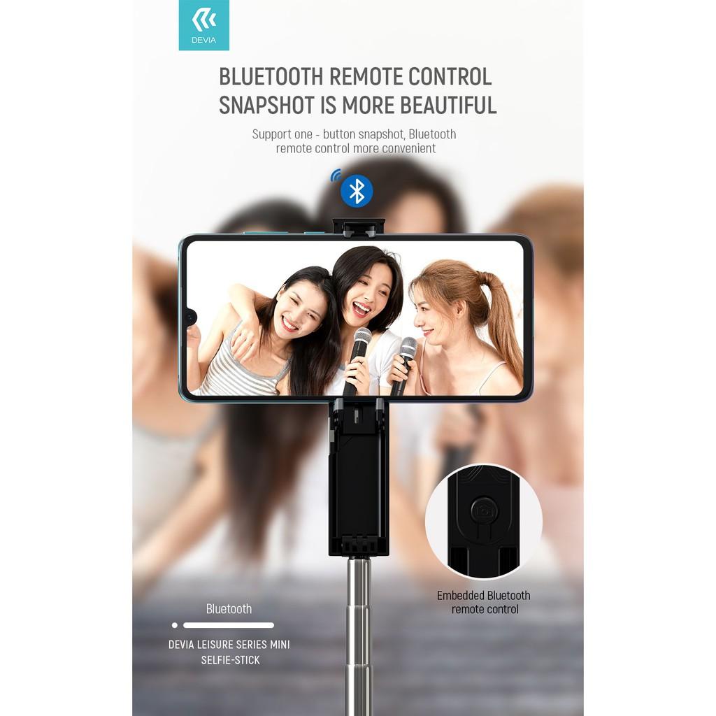 Gậy chụp ảnh bluetooth Devia Leisure mini- Hàng chính hãng