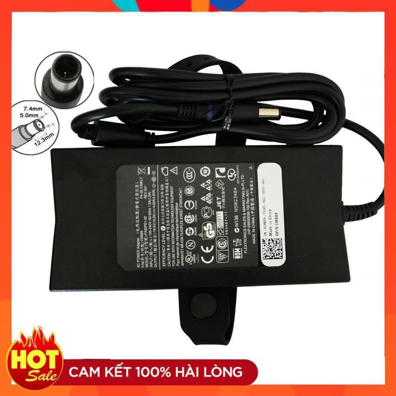 Sạc Adapter Dùng Cho LAPTOP DELL 19.5V-6.7A 130W , loại slim mỏng, có đèn ở đầu sạc