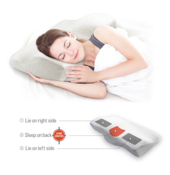 Gối Locknlock Memory Foam 50D HLW114  - mút hoạt tính, nâng đỡ tốt - bepmart - hàng chính hãng