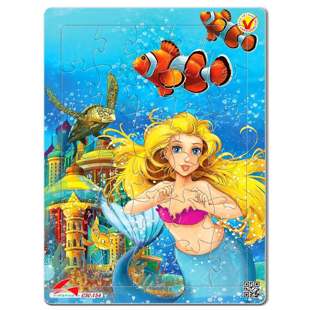 Tranh Xếp hình A4 kích thước 19 x 25.5 cm chủ đề truyện tranh