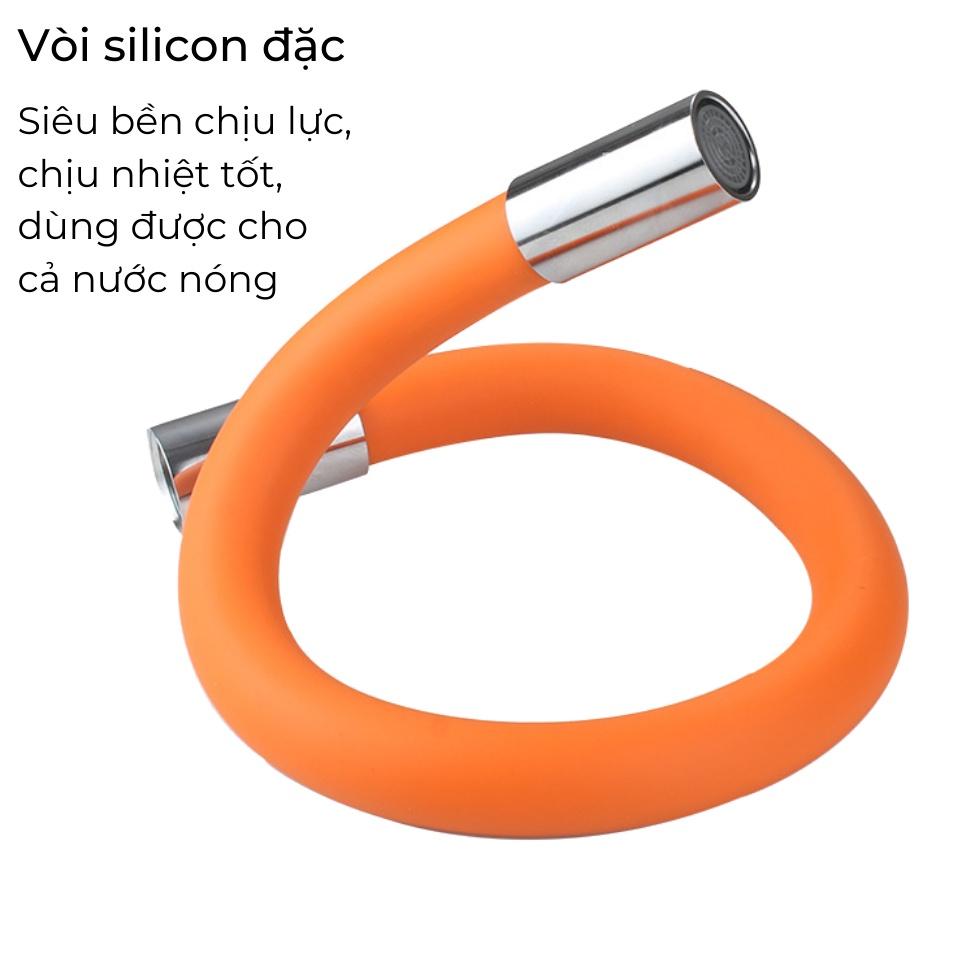 Vòi Nước Tăng Áp Suất Chất Liệu Silicon Cao Cấp - Vòi Nước Kéo Dài Xoay 360 Độ Tiện Lợi