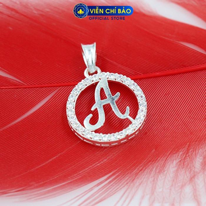 Dây chuyền bạc nữ Mặt chữ cách điệu theo tên bạc S925 thời trang phụ kiện trang sức nữ Viễn Chí Bảo M400034 D400143x