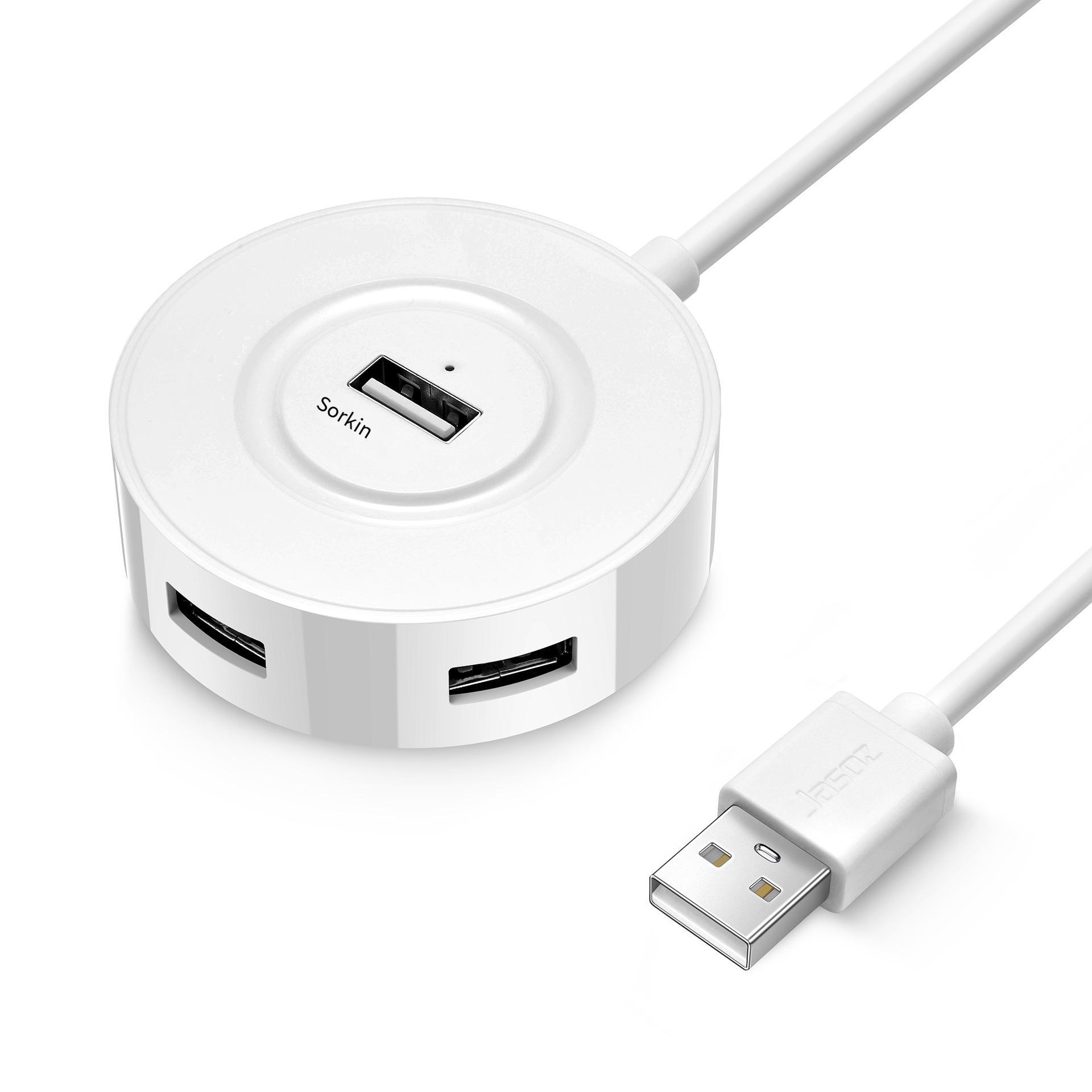 Giao hàng nhanh Jason tốc độ cao USB2.0 bốn cổng HUB trung tâm máy tính đa giao diện một kéo bốn đế cắm HUB hub