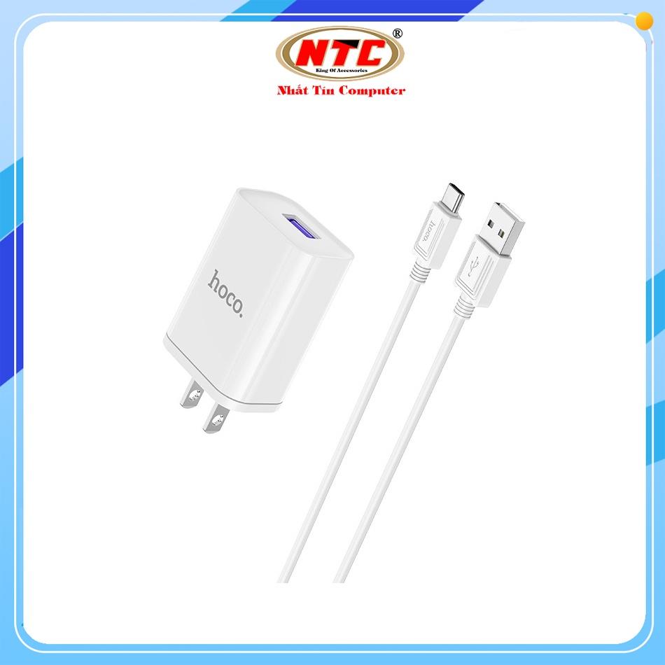 Bộ sạc Hoco HK28 USB Type-C Fast Charge / VOOC / QC3.0 22.5W (Trắng) - Nhất Tín Computer