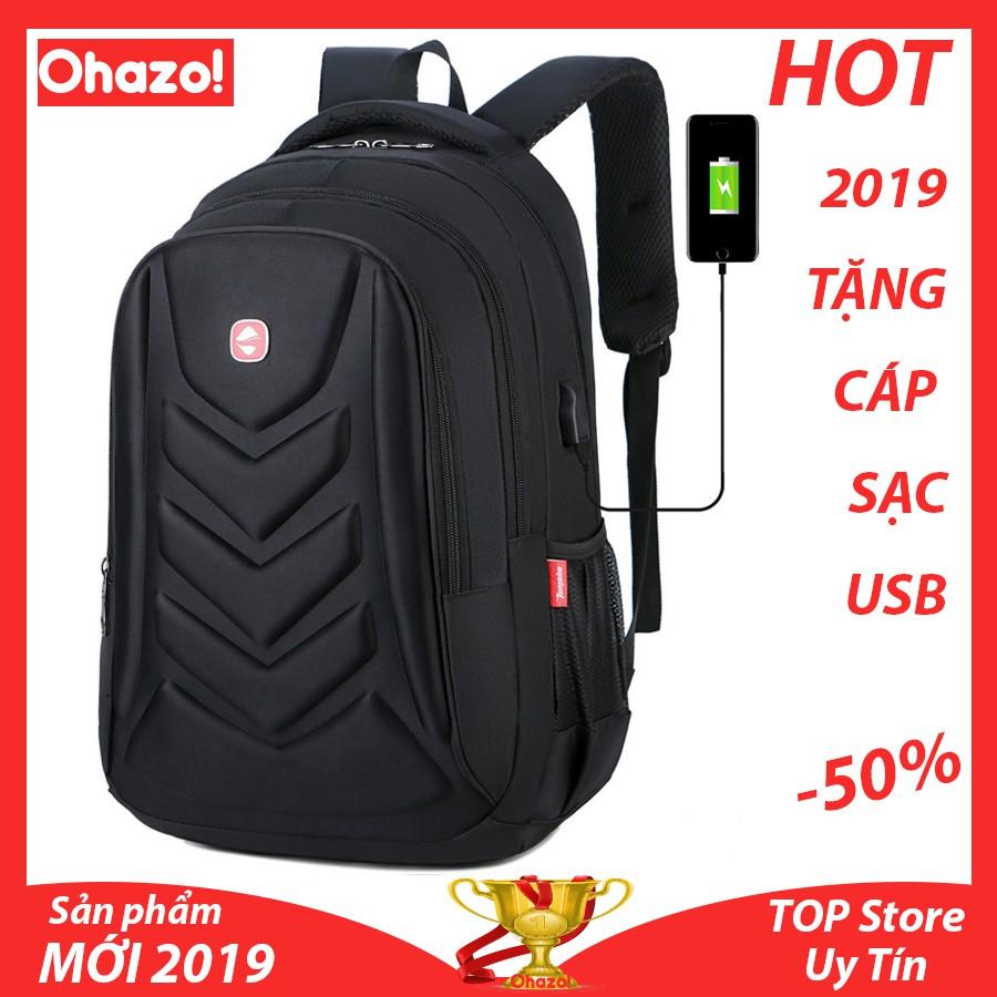 Balo Laptop Cao Cấp, Balo Đi Học Vỏ Sò New Style Ohazo! BL102
