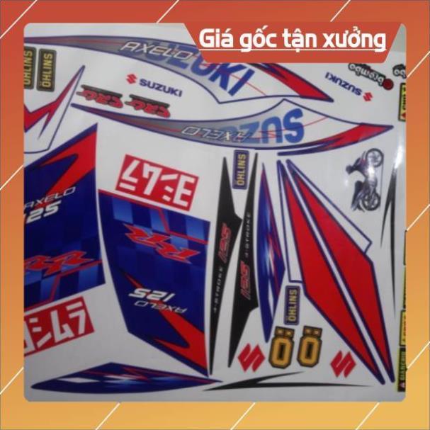 Tem rời Axelo RR trắng xanh