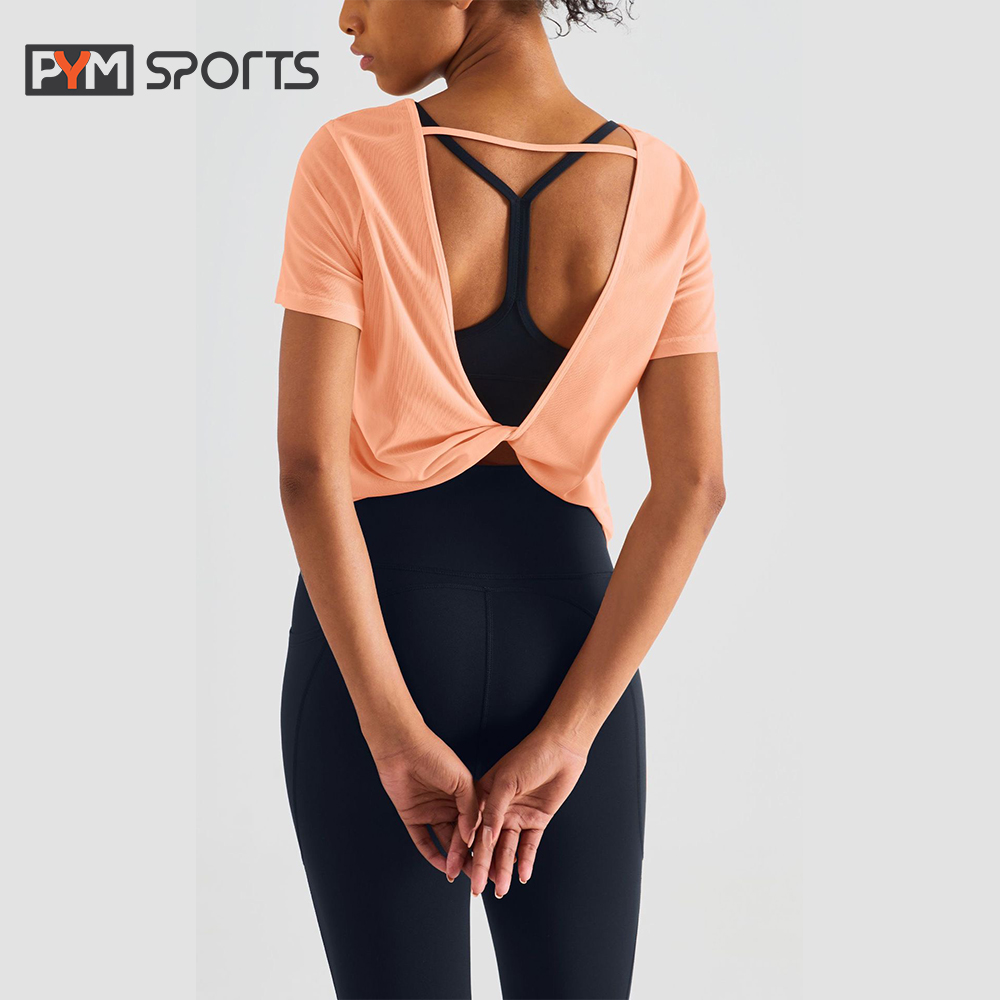 Hình ảnh Áo tanktop chéo lưng mặc tập gym - tập yoga PYM SPORT - PYMTT013 thoáng mát, thoải mái