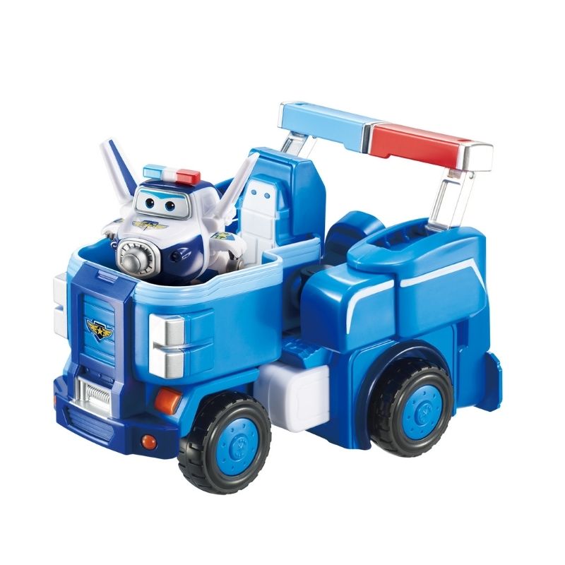 Đồ Chơi Trẻ Em SUPERWINGS Robot Biến Hình Kết Hợp Xe Cứu Hộ Nhỏ  - Cản EU720315