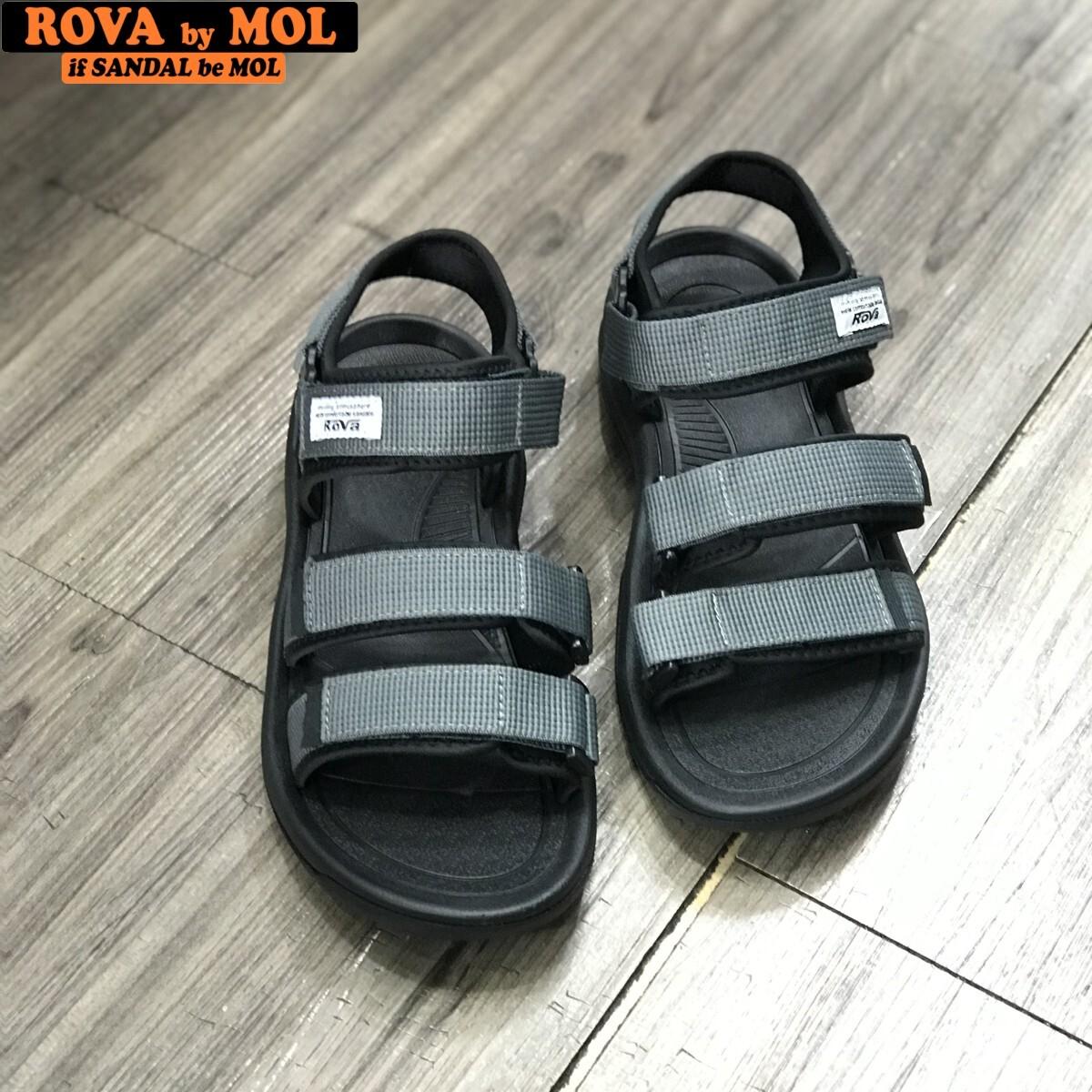 Sandal nam 3 quai ngang dán xé hiệu Rova RV183-1G