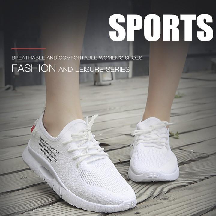 Giày Nữ Thể Thao Hot Trends, Giày Sneaker Nữ Trắng - S50