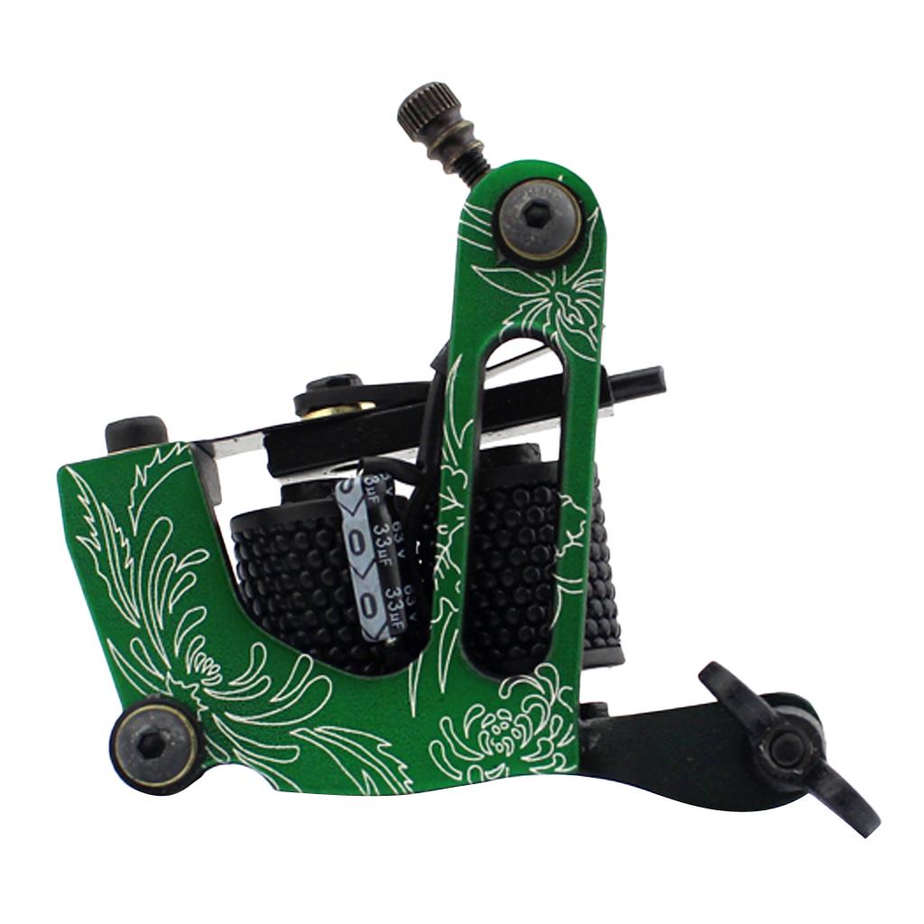 Aluminium Alloy 10 Wrap Coils Motor Tattoo Machine Gun for Liner Shader