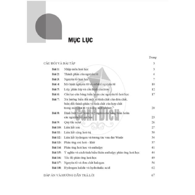 Bài Tập Hóa Học lớp 10 - Cánh Diều