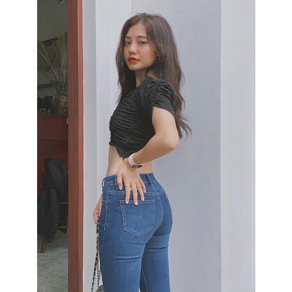 Áo croptop nữ nhún