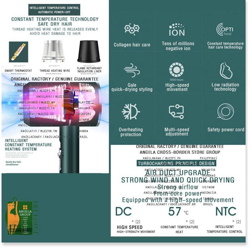 Máy sấy tóc siêu trầm XD-8801 Gia Dụng SG