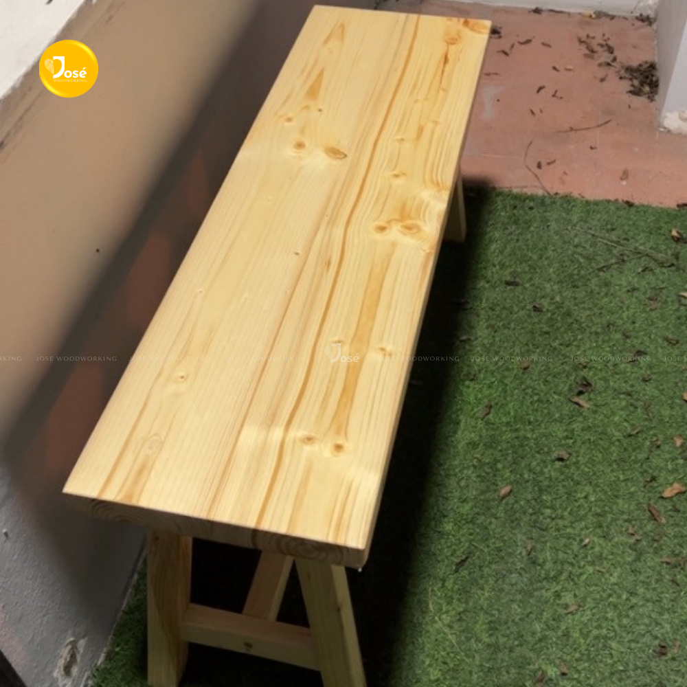 Ghế Băng Dài Ngồi Bàn Ăn JOSE Ghế Bench Gỗ Dài Ngồi Thay Giày Trang Trí Hành Lang Bằng Gỗ Tự Nhiên Cao 45cm