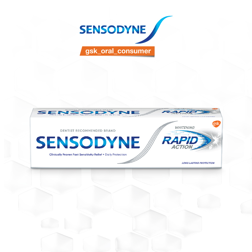 Kem đánh răng Sensodyne Rapid Action Whitening 100g