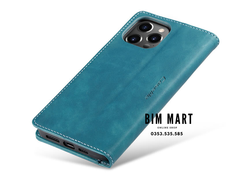 Bao da cao cấp dành cho iPhone 14 Pro Max dạng ví chính hãng Caseme - Hàng Nhập Khẩu