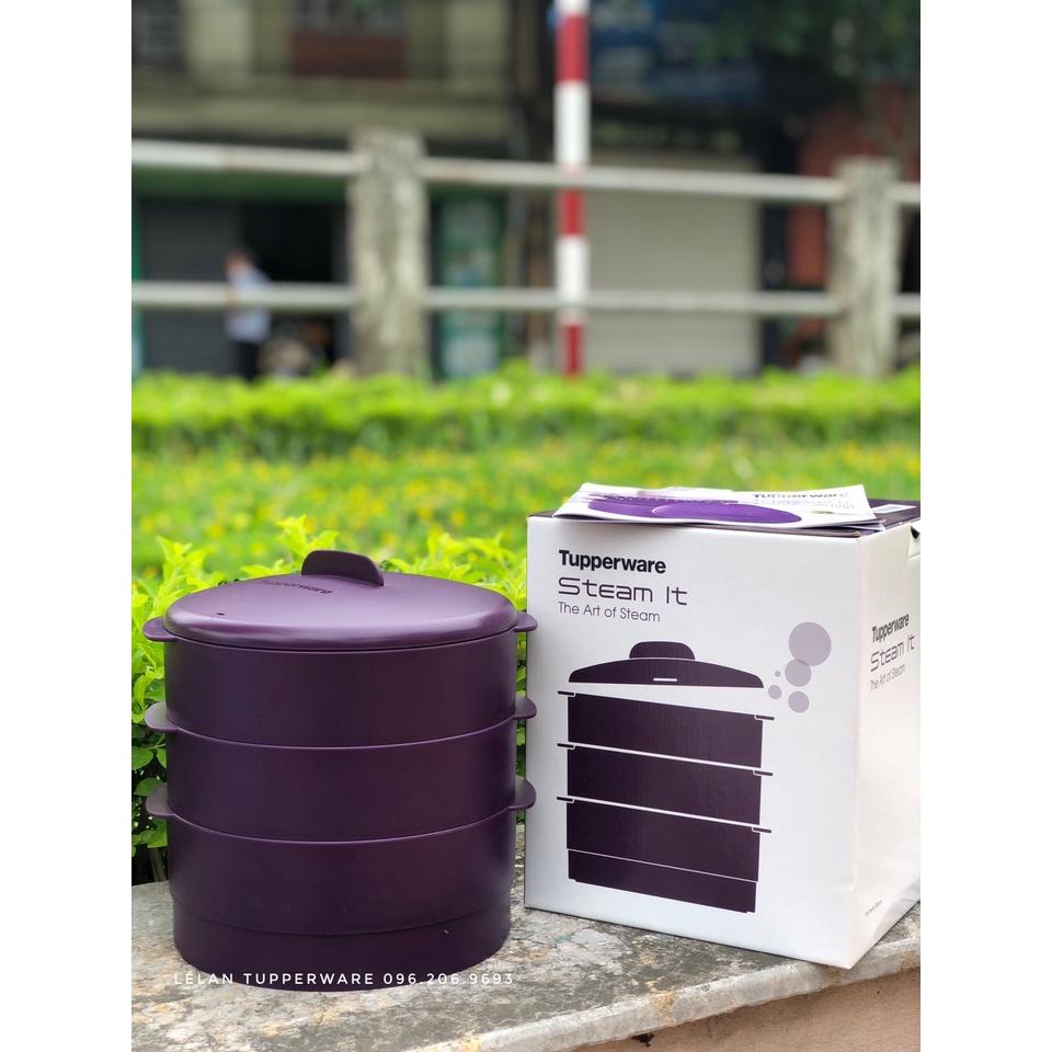 Xửng hấp 3 tầng Steam It Tupperware (màu tím)