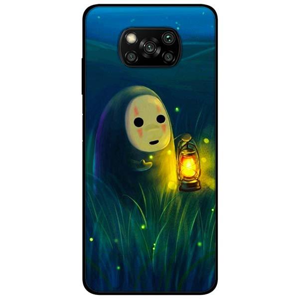 Hình ảnh Ốp lưng dành cho Xiaomi Poco X3 mẫu Vô Diện Cầm Đèn