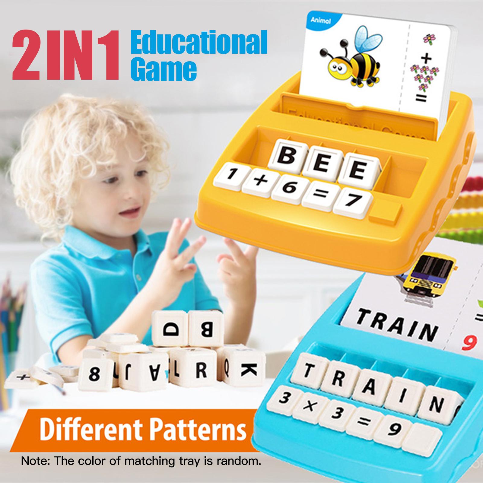 Bảng chữ cái Từ Đánh vần Nhận biết 2 trong 1 Ghép chữ Trò chơi Số Toán Đếm