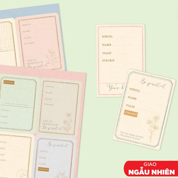 Bộ 24 Nhãn Vở E - 14.7 x 7 cm - Linh Lan (Mẫu Giao Ngẫu Nhiên)