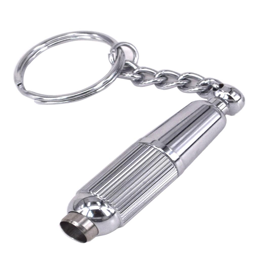 Metal Cigar Punch Keychain Hole Cutters Father's Gift Silver