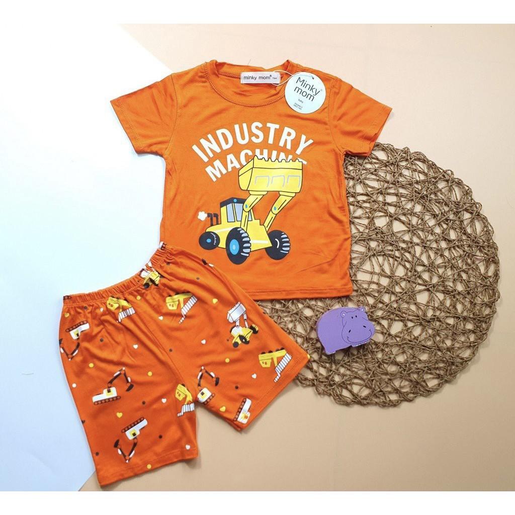 Bộ cộc tay cho bé Bộ cộc tay Hươu cho bé trai bé gái chất thun lạnh cao cấp siêu mềm siêu mát