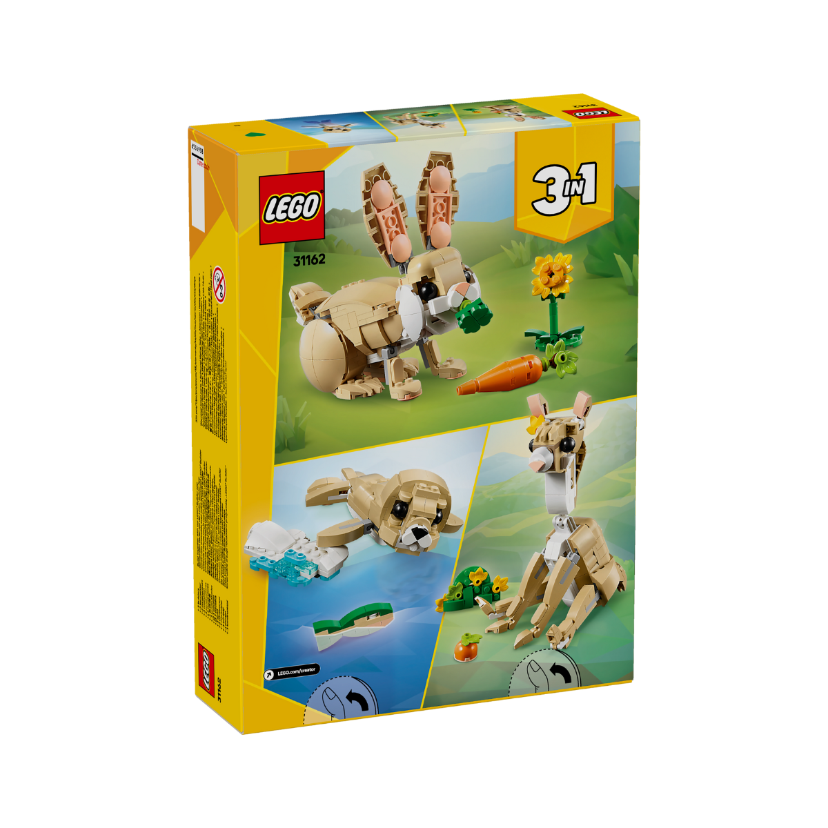 LEGO CREATOR 31162  Đồ Chơi Lắp Ráp Chú Thỏ Đáng Yêu (326 Chi Tiết)