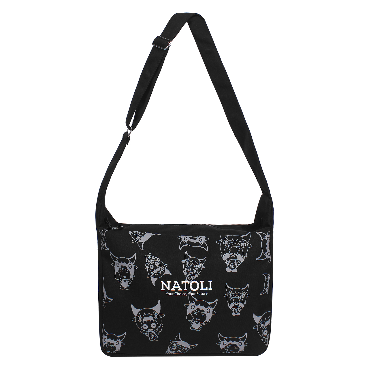 Túi vải đeo chéo unisex Buffalo Cross Bag chính hãng NATOLI chất vải canvas chống nước nhiều ngăn cao cấp