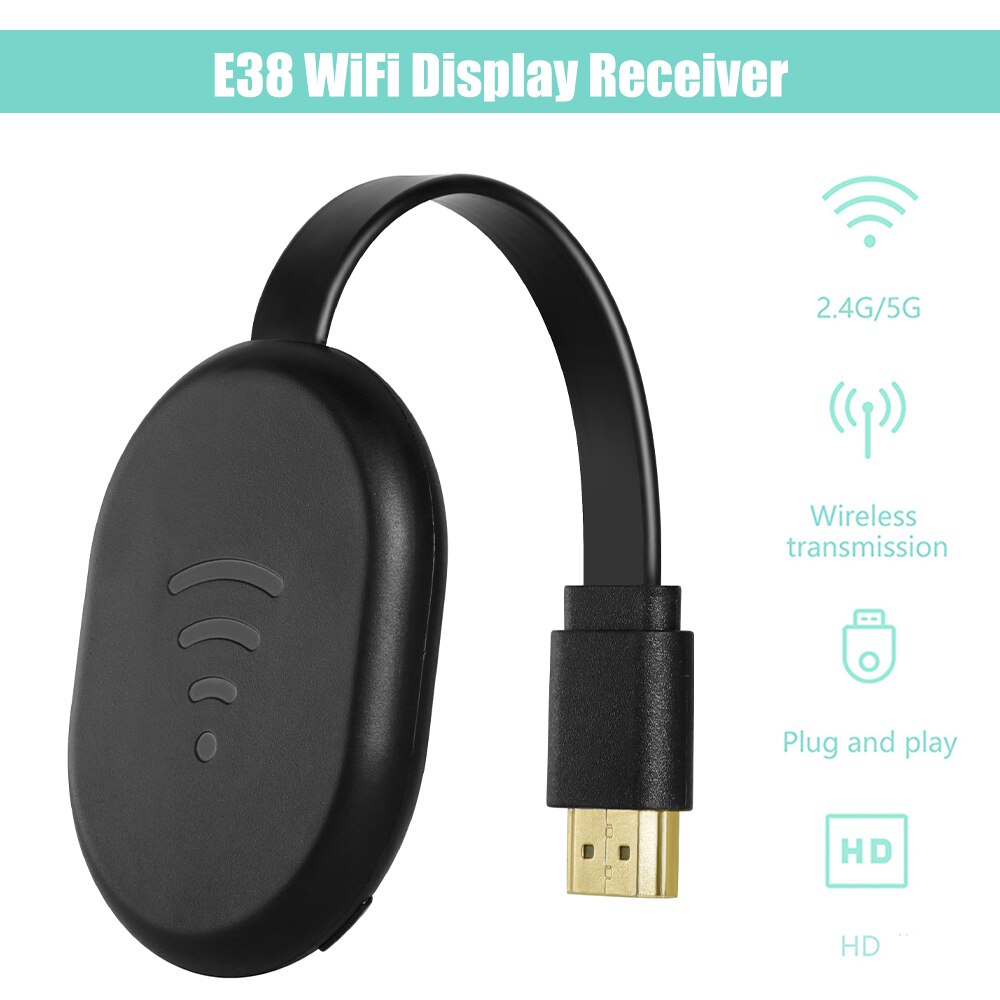 ROGTZ Thiết Bị HDMI Không Dây Kết Nối Điện Thoại Với TV Wireless E38 - Hàng Nhập Khẩu