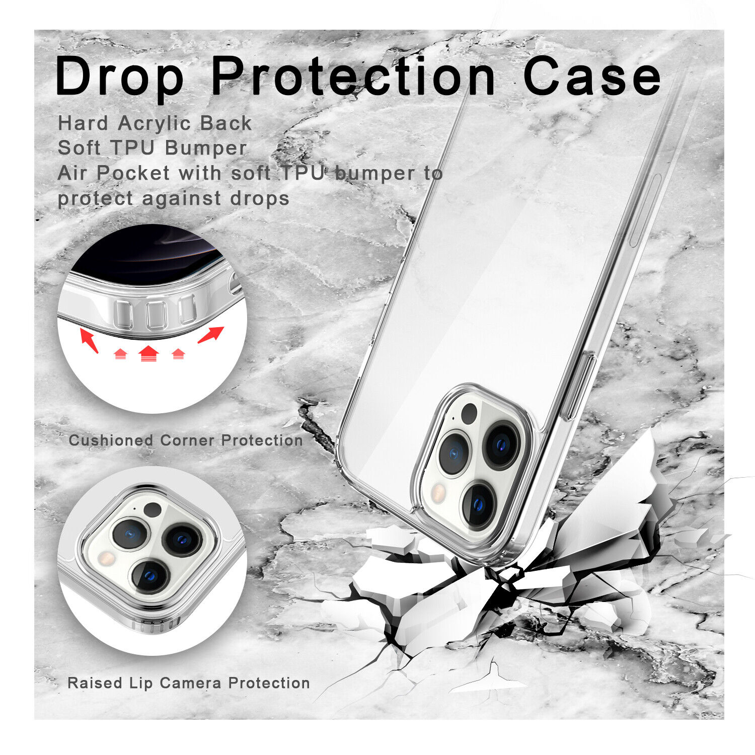 Ốp lưng dành cho iPhone 12 / 12 Pro / 12 Pro Max chống sốc trong suốt siêu mỏng 0.88mm hiệu X-Level Sparkling Series độ trong tuyệt đối, chống trầy xước, chống ố vàng, tản nhiệt tốt - hàng nhập khẩu