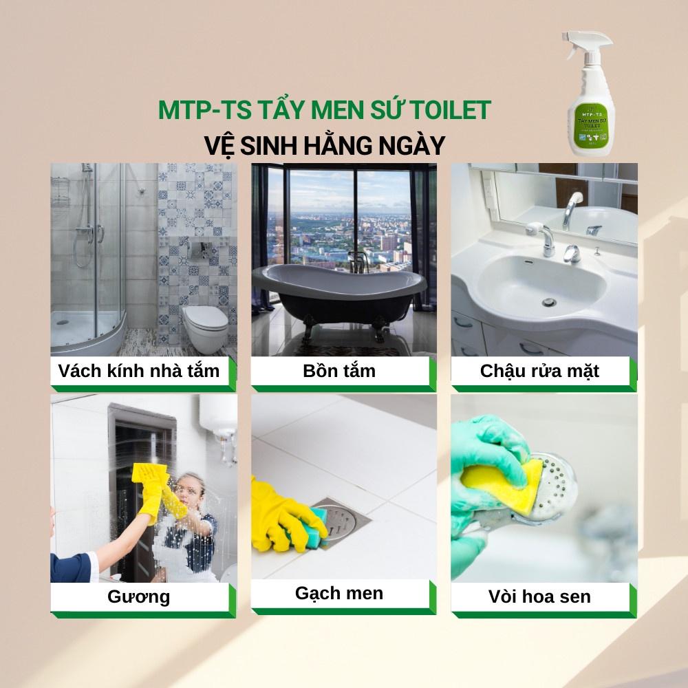 Nước tẩy nhà tắm, toilet, bồn cầu, tường sàn Nhà Tắm MTP-TS - Tẩy Cặn Canxi, Vết Nước Cứng, Vết Bẩn Lâu Ngày