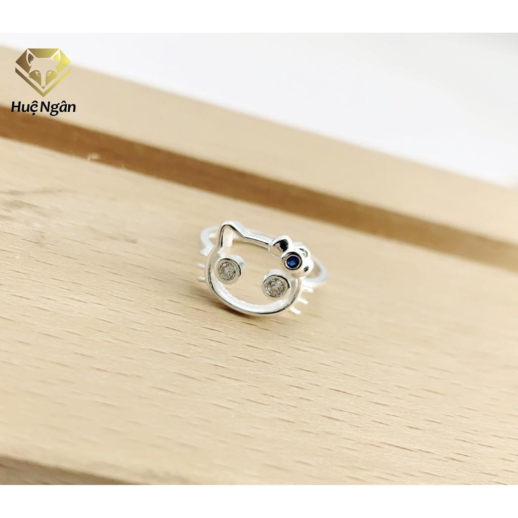 Nhẫn bạc Ý 925 Huệ Ngân - Mèo KITTY RYR140067